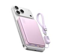 INIU Power Bank, Slimmest 25W Qi2.2 10000mAh Magnetic Portable Charger, 45W PD Fast Charging with USB C Cable, Battery Pack for iPhone Air 17 16 15 14 13 12 Only, Purple