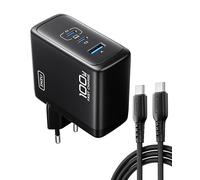 INIU 100W USB C Caricatore, GaN Multiplo Presa USBC Caricabatterie, Alimentatore Rapido Compatto con Cavo per MacBook Air, MacBook Pro, iPad Pro, iPhone 17 16 15 Pro Max, Samsung S25 S24 Ultra, Tablet