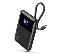 INIU 45W Power Bank 10000mAh Ricarica Rapida Powerbank con Cavo USB C Integrati