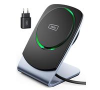 INIU Caricatore iPhone Wireless per MagSafe, 15W Ricarica Rapida Caricabatterie Wireless Dissipazione Efficiente per iPhone 16 15 Pro Max iPhone 14 Plus 13 12 (Adattatore e Cavo USB C Inclusi)