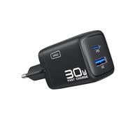 INIU Caricatore USB C, Presa 30W alimentatore, PD 3.0 compatto Caricatore Rapido, 2 Porte GaN Caricabatteria Rapido compatibile con iPad, Samsung S24 Ultra, Google, Xiaomi, Huawei ecc