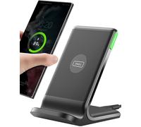 Caricatore Wireless, INIU 15W Certificato Qi Ricarica Rapida Wireless Phone Charger Holder Wireless Luce adattiv Supporto Telefono per iPhone 16 15 14 13 12 11 Pro Max Samsung Galaxy Google Pixel