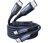 INIU Cavo USB C da 240 W [2 pezzi blu 2 m] PD di ricarica rapida da USB C a USB