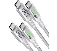 INIU Cavo USB Type C to Type [2m 2m Bianco] 100W PD 5A Cavo USB C USB C QC4,0