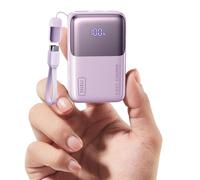 INIU Mini Power Bank, 45W 10000mAh Ricarica Rapida Powerbank, PD3.0 QC4.0 USB C Input & Output Caricatore Portatile per iPhone 17 16 15 14 13 Pro Max, Samsung S22, Viola Chiaro