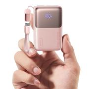 INIU Mini Power Bank, 45W 10000mAh Ricarica Rapida Powerbank, PD3.0 QC4.0 USB C Input & Output Caricatore Portatile per iPhone 17 16 15 14 13 Pro Max, Samsung S22, Rosa Chiaro