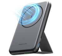 INIU per Magsafe Power Bank, 5500 mAh Ultra Sottile Wireless Fast Charging Caricatore Portatile con Stand, USB C in & Out Powerbank Banca Batteria per iPhone 16 15 14 13 12 Pro Max Mini Plus e Magsafe