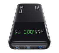 INIU Power Bank 27000mAh 140W, Caricatore Portatile per Laptop con Cavo Incorporato e Display Digitale, 3 Porte Ricarica Rapida, Batteria Esterna per MacBook iPhone Steam Deck iPad Samsung