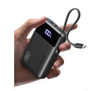 INIU Power Bank, 20000mAh 22.5W Ricarica Rapida Powerbank con Cavo USB C Integrati, USB C In&Out PD3.0 QC4.0 Caricatore Portatile per iPhone 15 14 13 12 Pro Max Mini Plus Samsung Huawei iPad Pro etc