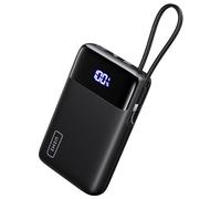 INIU Caricabatterie portatile, più piccolo Power Bank da 20000 mAh con cavo USB-C integrato, 22,5 W PD ricarica rapida USB C in & out, caricabatterie esterno per iPhone 15 14 13 Samsung S22 S21 Google