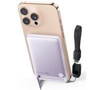 INIU Qi2-Certificato 20W Magnetic Power Bank, 5000mAh Power Bank con Ultrasottile, Powerbank Magnetico Compatibile Solo con iPhone 16 15 14 13 12 Pro Max Plus iPad Pro, Viola