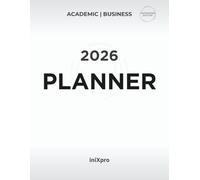 iniXpro 2026 Planner - Academic & Business Weekly & Monthly Planner, January 2026-December 2026 + Bonus January 2027, 8.5" x 11", Time Blocks, Checkmark Boxes, Large Writing Space, Enterprise Edition