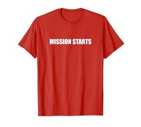 Inizia la Missione Maglietta, Uomo, Rosso, 3XL