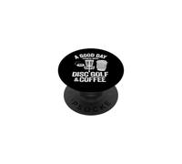 Inizia una buona giornata con il golf a disco e caffè divertente Frisbee Golf PopSockets PopGrip Adesivo