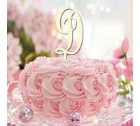 Iniziale D Cake Topper Lettera Matrimonio Monogramma Nome Legno Per Matrimonio Nuziale Doccia Bomboniere Divertenti Rami Foglia Personalizza Il Tuo Topper Torta Regali Addio Al Nubile
