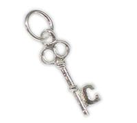 Iniziale G Lettera G Piccolo charm chiave in argento sterling .925 x 1 lettere