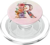 Iniziale R Acquerello Fiore Floreale Viola Giallo Botanico PopSockets PopGrip per MagSafe
