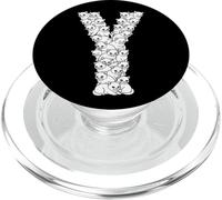 Iniziale Y maiuscola divertente amante dei gatti felini gatti PopSockets PopGrip per MagSafe
