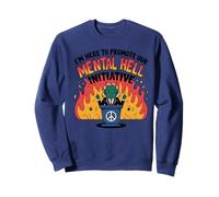 Iniziativa Inferno Mentale Divertente Dark Humor Devil Art Felpa