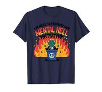 Iniziativa Inferno Mentale Divertente Dark Humor Devil Art Maglietta
