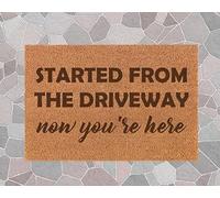 Iniziato Da The Driveway Non Sei Qui Zerbini Di Benvenuto Funny Tappetino Antiscivolo Lavabile Zerbini Per Interni Per Porta Interni Esterni 40 X 60Cm