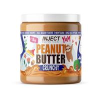 Inject Nutrition Burro di Arachidi Crunchy, 500g - 1kg, Senza Glutine e Lattosio, Solo Arachidi Tostate (1kg)