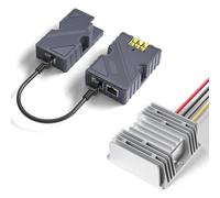 Injector PoE GigE 150W con Convertitore DC Step Up 12-48V, Protezione Contro Sovratensioni e ESD - Connessione Affidabile, Trasferimento Dati Veloce, Uso Rete Professionale
