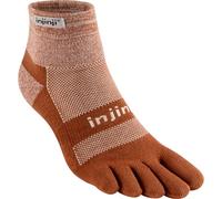 Injinji Calze da uomo Trail di peso medio mini equipaggio, Corteccia, Small