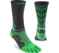 Injinji - Calzini da corsa Performance Ultra Run Crew, colore: Lime, Smeraldo, S