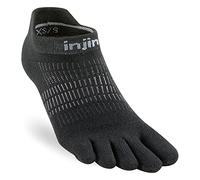 Injinji - Women's Run Lightweight No-Show - Calze da running Unisex M/L | EU 40,5|44,5 nero