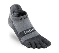 Injinji NuWool Run Lightweight No-Show, Charcoal, 44-47 EU