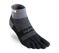 Injinji Perf 2.0 Run Midweight Mini-Crew CoolMax XtraLife Toe Socks Black/Gray-L