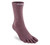 Injinji Performance Liner Lightweight Crew CoolMax Toe Socks- Black