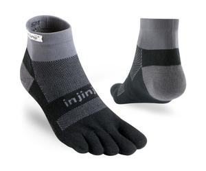 Injinji - Run Midweight Mini-Crew - Calze da running EU 40,5-44 grigio/nero