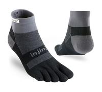 Injinji - Run Midweight Mini-Crew - Calze da running Unisex L | EU 44,5|47 grigio/nero