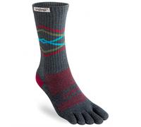 Calze Injinji Trail Midweight Crew grigio rosso blu - L
