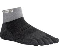 Injinji - Trail Midweight Mini-Crew - Calze da trekking Unisex S | EU 37|40 nero/grigio