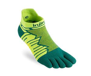 Injinji Ultra Run Medio Peso No Show Coolmax M Verde Calzini, Deco, M da Donna