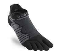 Injinji - Run Technical No Show - Calze da running Unisex L | EU 44,5|47 nero/grigio