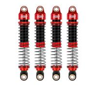 INJORA 59MM Ammortizzatori Long Threaded Ammortizzatore Smorzatore Olio per TRX4M K10 High Trail Upgrade 1/18 RC Crawler, Rosso