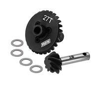 INJORA 8T/27T Acciaio Overdrive Ingranaggi Elicoidali per SCX10 II SCX10 III UTB10 SCX10 PRO (Overdrive 11%)