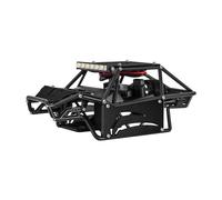 INJORA Nylon Rock Buggy Scocca Pannelli Alluminio Kit Telaio per 1/24 RC Crawler Car Axial SCX24 C10 JLU Bronco Base Camp Upgrade Parts，Nero