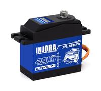INJORA RC Servo 25KG Servo Digitale Alto Momento Torcente RC Accessori per 1:10 RC Crawler SCX10 Pro TRX4 D90 VS4-10 Redcat Gen 8 7 Pro Enduro (Angolo di Controllo 90°-180°)