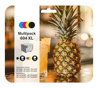 ink 24 Smart Drucken Ink24 604 Inchiostro Ananas Multipack 4 colori Standard, XP-2200 XP-2205 XP-3200 XP-4205 WF2910DWF WF2930DWF WF2950DWF