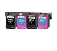 Ink Cartridge for H-*0P 651 651XL for D-skjet Ad-antage5575 5645 Of-iceJet 202 202c 250 252 Printer(2black 2color)