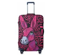 Ink Donkey Pop Art - Copribagagli da viaggio, elastico, per valigie, 45-81 cm, Nero , XL