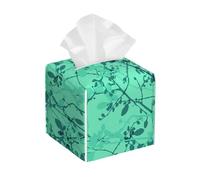 Ink Drawing Of Intersecting Tree Branches With Buds And Leaves Supporto Per Scatola Di Fazzoletti Moderna Custodia Fazzoletti Quadrata Portafazzoletti Di Carta Per Auto Bagno Bancone Da Toeletta