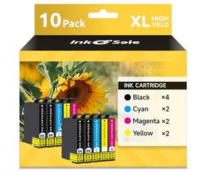 INK E-SALE T604XL Cartucce d'inchiostro compatibili per T604XL 10-Pack per Expression Home XP-3200 XP-3205 XP-4200 XP-4205 XP-2200 XP-2205 WorkForce WF-2910 WF-2930 WF-2935 WF-2950