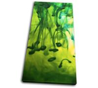 Ink Emerald Green Abstract SINGLE TELA parete arte foto stampa