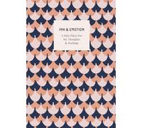 “Ink & Emotion” Feminine Patterned Journal with Custom Dates, Paperback, Large (7" x 10") Ruled/Lined, 110 pages